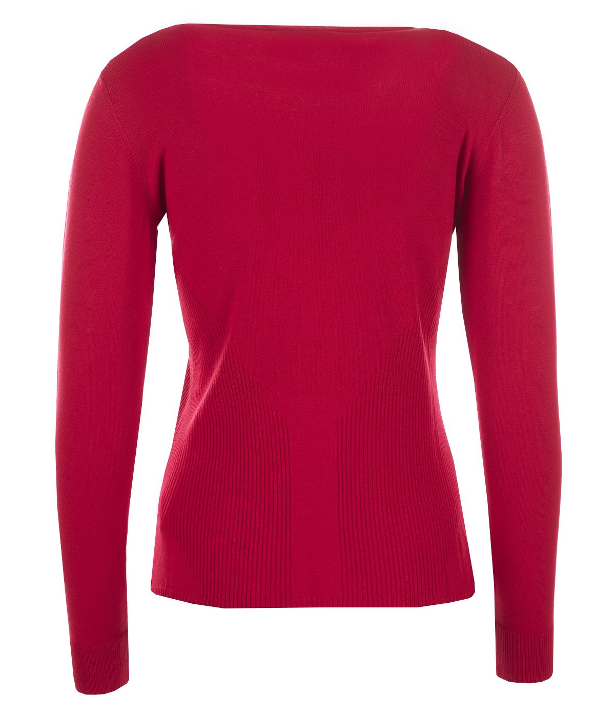 Blouse with long sleeves, round neckline and embossed details, with viscose 1